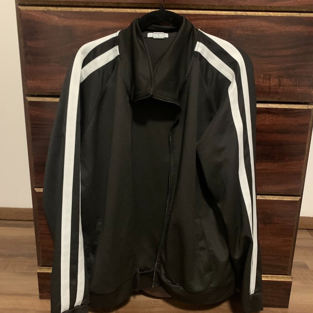 Black and White Striped Jacket